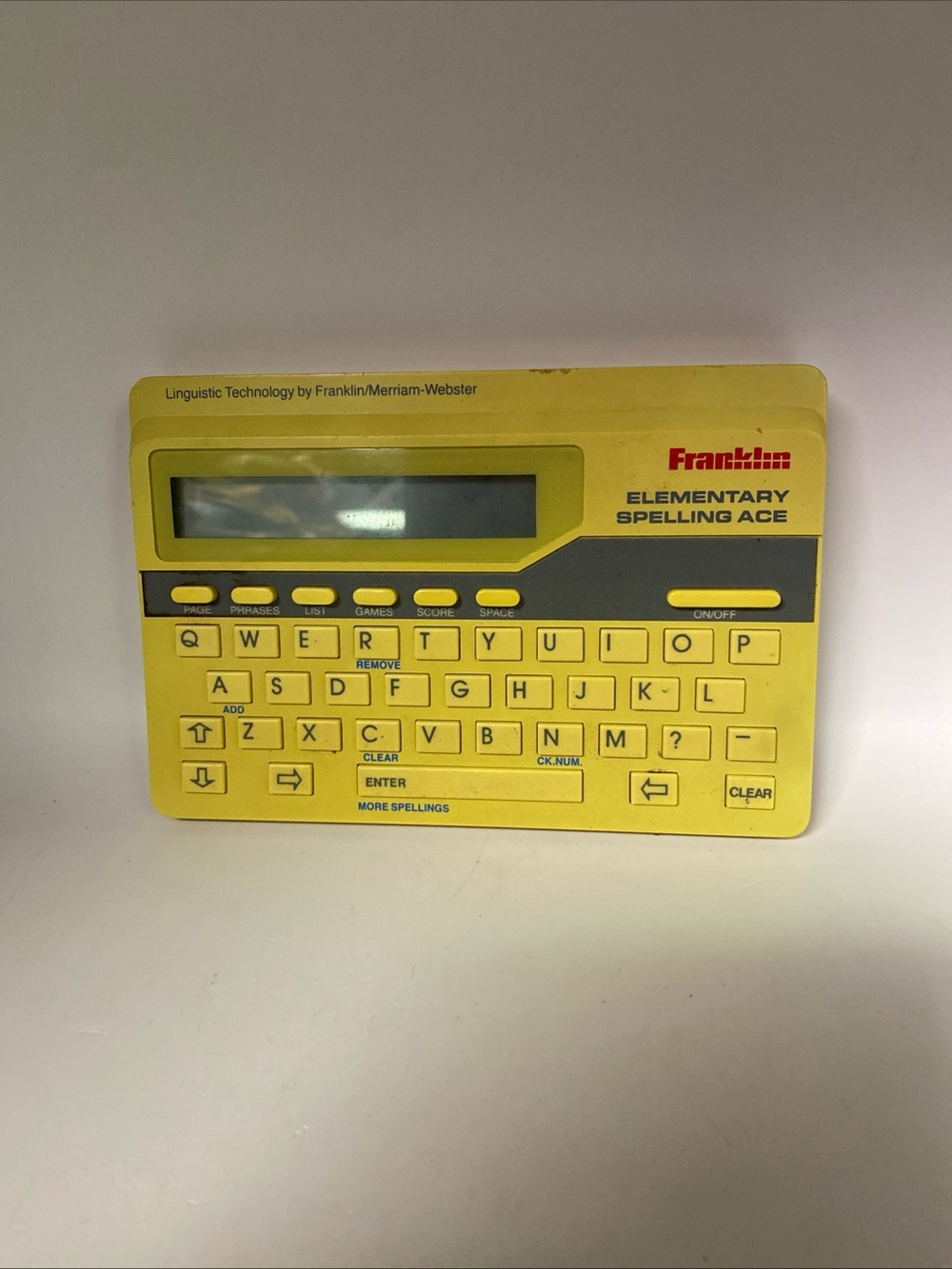 Vintage 1989
Franklin Elementary Spelling Ace Handheld Electronic